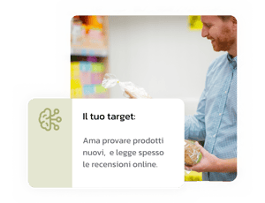 Esempi di insights sul target approfonditi e incrociati dalla AI