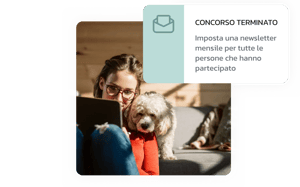 Messaggio a concorso terminato per impostare per esempio una newsletter